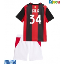 AC Milan Mario Gila #34 Domaci Dres za djecu 2026-27 Kratak Rukav (+ Kratke hlače)